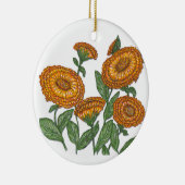 Calendula Keramisch Ornament (Rechts)