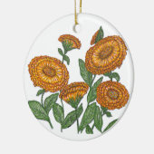 Calendula Keramisch Ornament (Links)