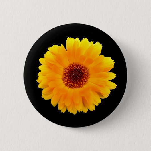 Calendula officinalis Badge Ronde Button 5,7 Cm (Voorkant)