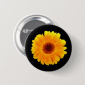 Calendula officinalis Badge Ronde Button 5,7 Cm (Voorkant /achterkant)
