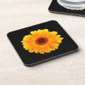 Calendula officinalis bier onderzetter (Linkerzijde)