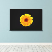 Calendula officinalis canvas afdruk (Insitu (Houten vloer))