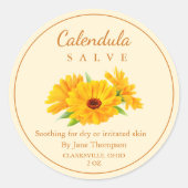 Calendula Salve / balsem Label (Voorkant)