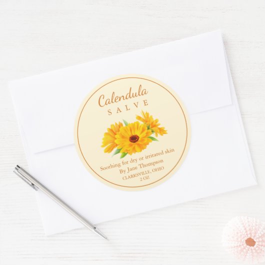 Calendula Salve / balsem Label (Envelop)