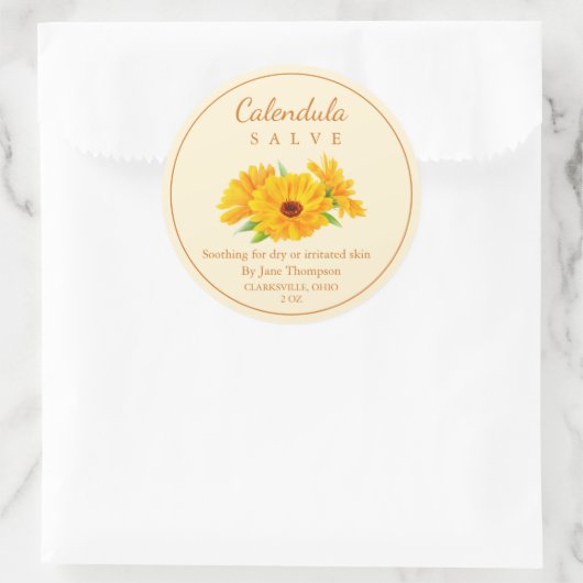 Calendula Salve / balsem Label (Tas)