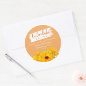 Calendula Salve / balsem / zeepetiket Ronde Sticker (Envelop)