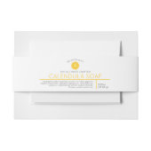 Calendula soap yellow schoonheidsproduct label ban uitnodigingen wikkel (Voorkant Voorbeeld)