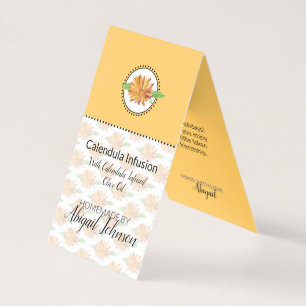 Calendula Thuisgemaakte Bad & Lichaam Etiket   Cad Kaart