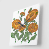Calendula Vierkante Klok (Hoek)