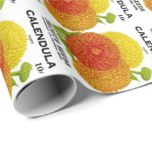 Calendula  zaadpakket cadeaupapier (Rol Hoek)