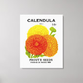 Calendula  zaadpakket canvas afdruk (Voorkant)