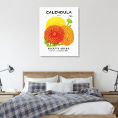 Calendula  zaadpakket canvas afdruk (Insitu (Slaapkamer))