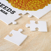 Calendula zaadpakket legpuzzel (Zijkant)