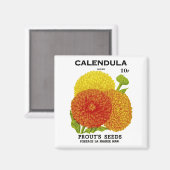 Calendula  zaadpakket magneet (Voorkant / Achterkant)