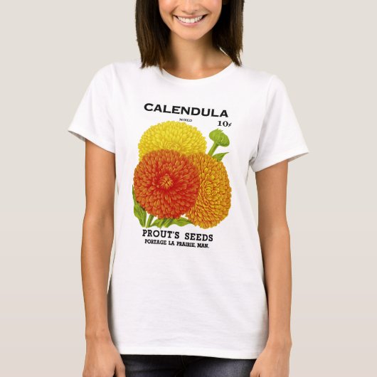  Calendula-zaadpakket T-shirt (Voorkant)