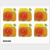 Calendula  zaadpakket vierkante sticker (Vel)