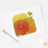 Calendula  zaadpakket vierkante sticker (Envelop)