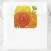 Calendula  zaadpakket vierkante sticker (Tas)