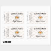 Calendula Zeep Scrub Label Handgemaakt Zelfgemaakt (Vel)