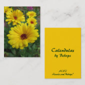 Calendula's ATC Visitekaartje (Voorkant / Achterkant)