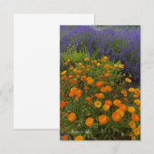 Calendulas & Lavendel Notitiekaartje (Voorkant / Achterkant)