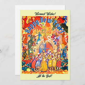 Calennig Nieuwjaar Feestdagenkaart