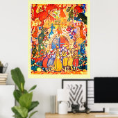 Calennig nieuwjaar Poster (Thuiskantoor)