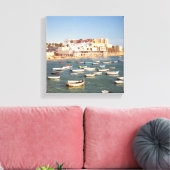 Caleta-strand in Cadiz, Andalusië, Spanje Canvas Afdruk (Insitu (Woonkamer))