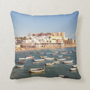 Caleta-strand in Cadiz, Andalusië, Spanje Kussen