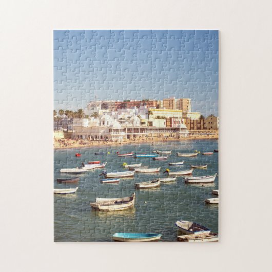 Caleta-strand in Cadiz, Andalusië, Spanje Legpuzzel (Verticaal)
