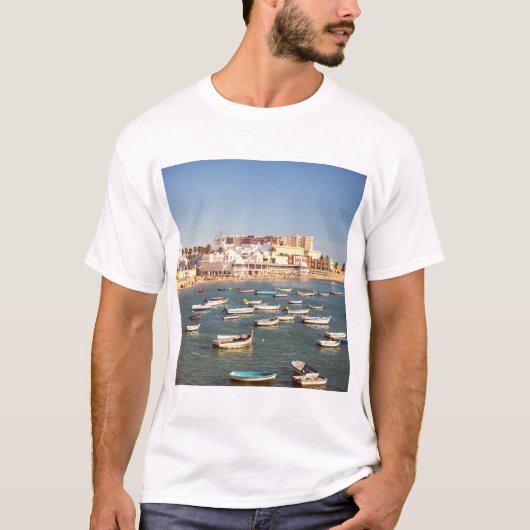 Caleta-strand in Cadiz, Andalusië, Spanje T-shirt (Voorkant)