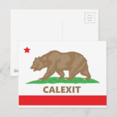 Calexit Briefkaart (Voorkant / Achterkant)