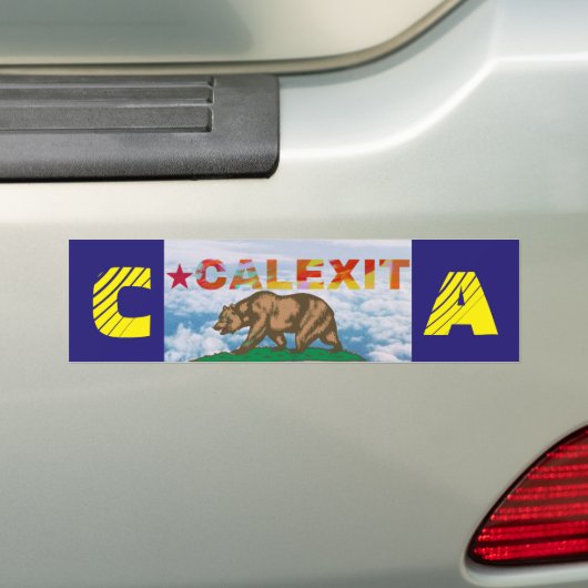 CALEXIT-Bumpersticker Bumpersticker (Op auto)