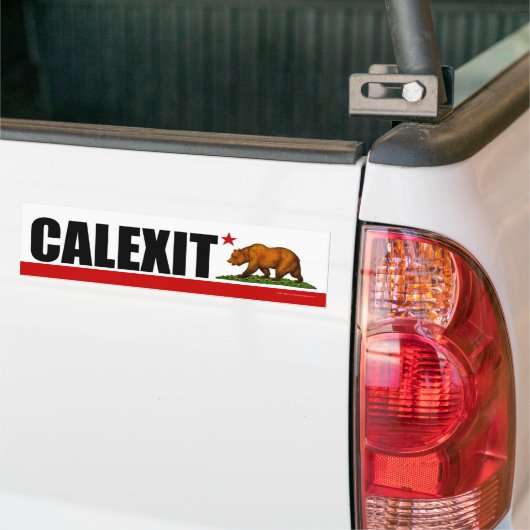 CALEXIT California Beer Flag Bumpersticker (Op Truck)