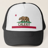 CALEXIT California Beer Flag Trucker Pet (Voorkant)