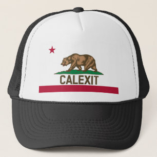 CALEXIT California Beer Flag Trucker Pet