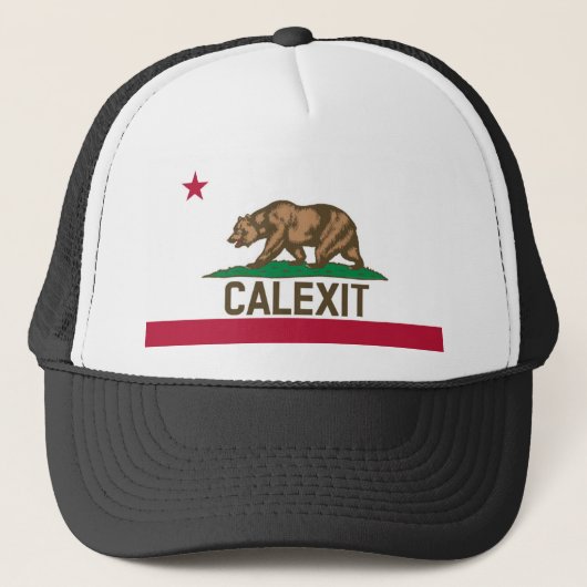 CALEXIT California Beer Flag Trucker Pet (Voorkant)