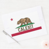 CALEXIT California Beer Rechthoekige Sticker (Envelop)