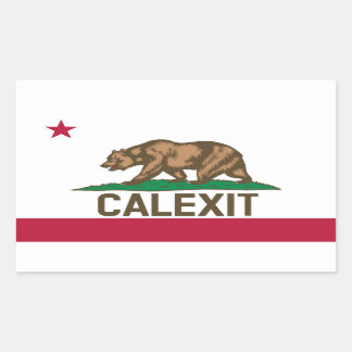 CALEXIT California Beer Rechthoekige Sticker
