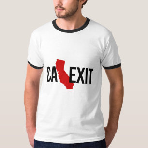 Calexit - California Exit - Red - -  T-shirt