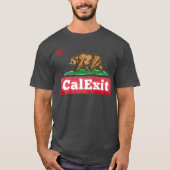 CalExit California Exit United States Secede T-shirt (Voorkant)