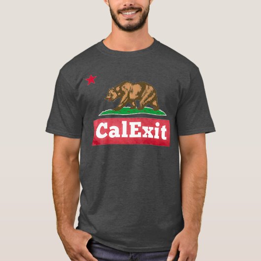 CalExit California Exit United States Secede T-shirt (Voorkant)