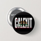 Calexit en Californische vlag Ronde Button 5,7 Cm (Voorkant /achterkant)