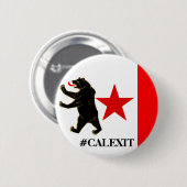 Calexit Historische Storm vlag Politieke Button (Voorkant /achterkant)