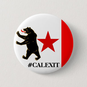Calexit Historische Storm vlag Politieke Button