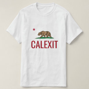 CALEXIT-shirten met Californische Republikeinse st T-shirt