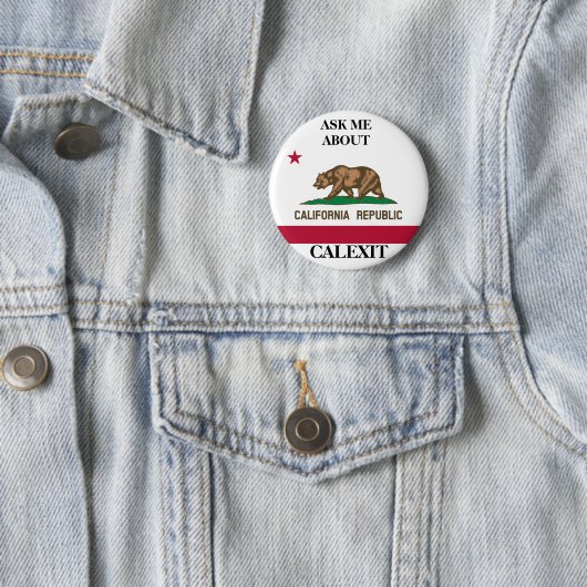 Calexit Vraag me politieke Button (In situ)