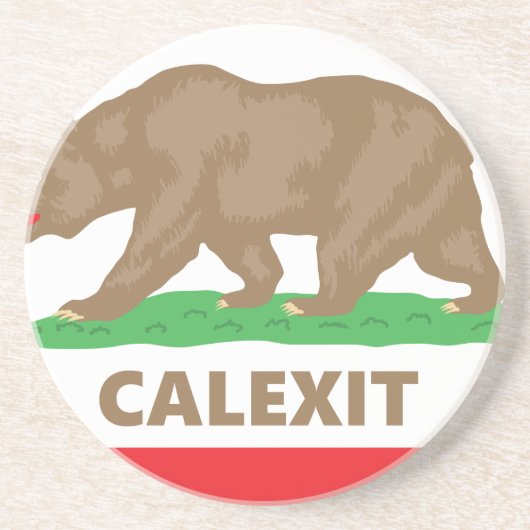 Calexit Zandsteen Onderzetter (Voorkant)