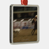 Calf Roping, Calgary Stampede Metalen Ornament (Rechts)