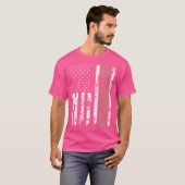 Calf Scramble American Flag Patriotic Rodeo T-shirt (Voorkant volledig)
